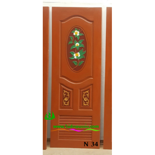 ประตูห้องน้ำไม้สัก รหัส  N34